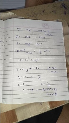 rotational dynamic class 12 notes #short notes #rotational dynamic