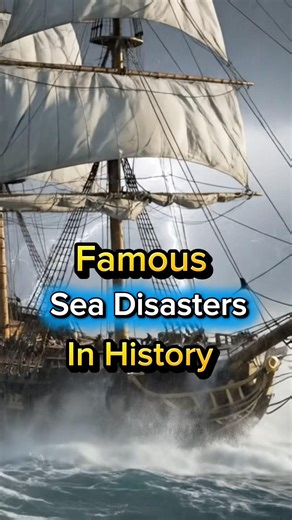 Famous Disasters at Sea 🌊⚡️#titanic #history #navy