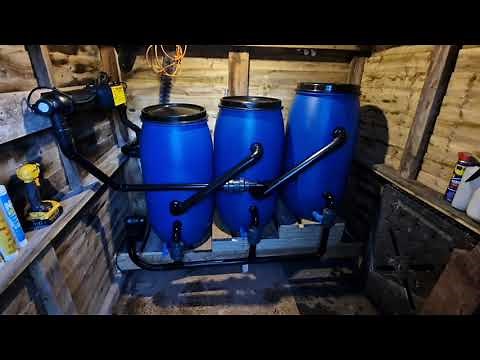 DIY 3 Barrel Pond Filter - Pond Build 2022