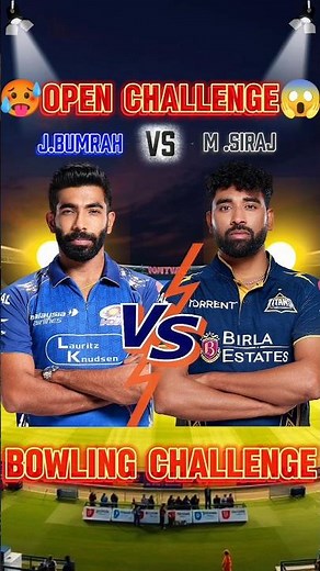 Jaspreet bumrah 🆚 Mohammed Siraj 😱 Bowled Out Challenge 💪 || #shortvideo #ipl2026 #short #shorts
