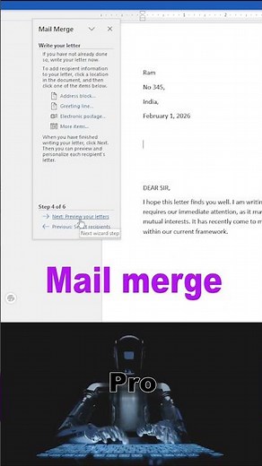 🔹 Mail Merge in Microsoft Word Explained