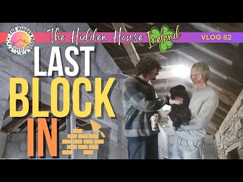 FINALLY We Finish Building the Walls Inside our IRISH STONE COTTAGE 🛠