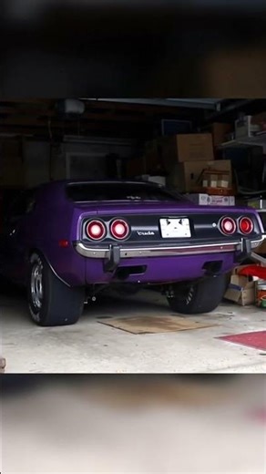 INSANE Plymouth ’Cuda Pro Street Beast Fires Up in the Garage #mopar #plymouth #americanmuscle #cuda