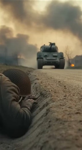 The Soldier Under the Tank Tracks — WW2