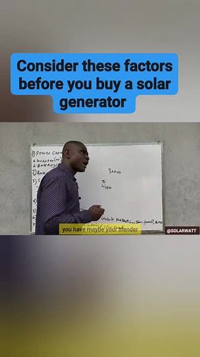 9K views · 179 reactions | Consider these factors before you buy a solar generator. #SolarEnergy #solargenerator | Solarwatt NG | Facebook