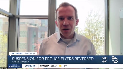 Suspension reversed for Torrey Pines HS student who posted pro-ICE flyers