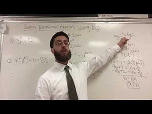 Solving Exponential Equations using Logs