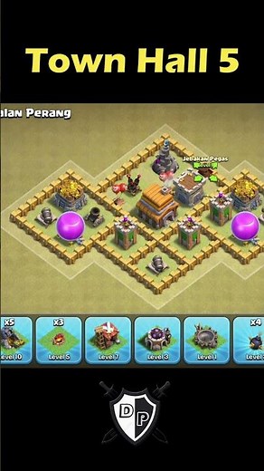 New Update! BASE Town Hall 5 [TH5] WAR/HYBRID 2025 - Base With Copy Link - Clash Of Clans - [Short]