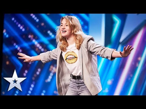 14-year-old comedian Eva Abley doesn't let Cerebral Palsy get her down | BGTeaser | BGT 2022