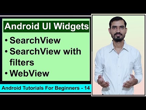 SearchView, SearchView with Filters, WebView in Android Studio by Deepak || Android Tutorials