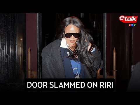 Rihanna gets door slammed in her face