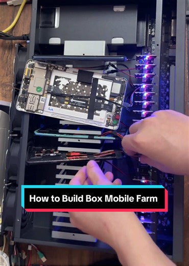 Cómo construir una granja de teléfonos en cajas