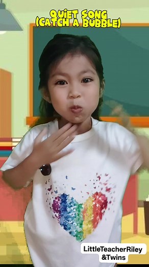 Catch A Bubble It’s a fun way teachers remind kids to stay quiet. Instead of saying “Be quiet,” we say “Catch a bubble!” 🎈 ✨ Imagine you have a bubble in your mouth. 👉 If you talk, the bubble will pop! 👉 If you stay quiet, the bubble stays safe. This helps children remember to listen, focus, and keep their voices off—while making it playful and positive. 💕 #quietsong #catchabubble #fblifestyle #kidsongs #littleteacherriley #attentiongrabber | Little Teacher Riley & Twins
