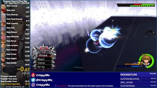 KH2FM (PS5) - Reset Simulator (Lvl 1 Data Org Speedruns)