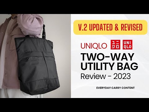 New and Updated Version 2 // Uniqlo 2 Two Way Utility Bag // Fall 2023 // Watch Before You Buy!!