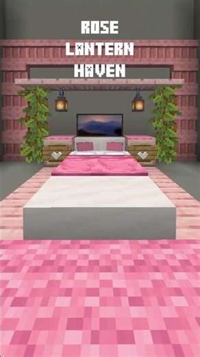 Rose Lantern Haven #minecraft #viral #minecraftbuilding #minecrafttutorial