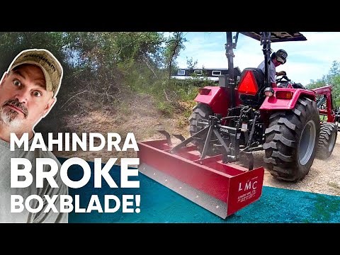 Farm Tractor Breaks Box Blade!