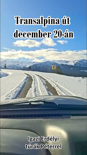Decemberben is van hó a Transalpina út és környékén #erdélyitúrák #erdélyilátnivalók #romania