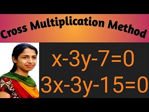 Cross Multiplication Method ||Ex 3.5 Q.1 Class 10th Maths