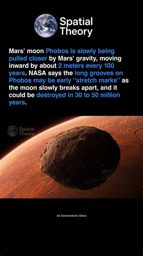 Mars Is Slowly Destroying Its Own Moon