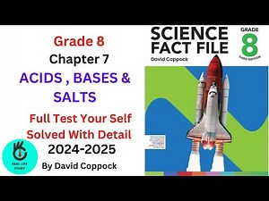 CHAPTER 7 CLASS 8 ACIDS , BASES & SALTS TEST YOURSELF SOLVED COMPLETE SCIENCE FACT FILE OXFORD