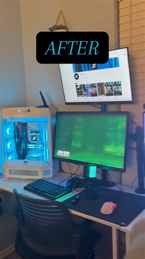 Upgrading and showcasing the set up! #gaming #gamingsetup #pcsetup #setup #pc