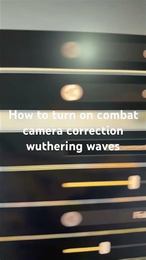 How to turn on combat camera correction wuthering waves