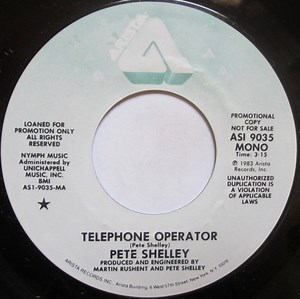 Pete Shelley - Telephone Operator