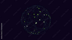A visually captivating image showing a complex network of interconnected circles, with lines representing connections between them