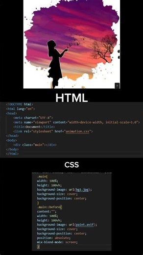 image masking use Html and css #coding #html #css #javascript #htmlandcss #python #coding