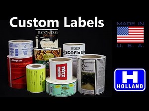 Custom Label Production - Holland Manufacturing Company