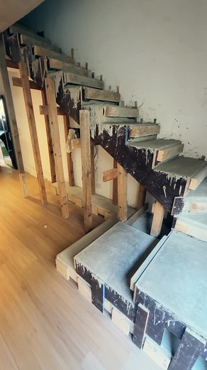 Construyendo una escalera de hormigón desde cero