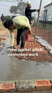 16K views · 1K reactions | New cricket pitch cemented work #facebookreelsviral #fb #shortsvideosシ #instareels #insta #viral #tranding #viratkohli #short #trandingreels #india #instagram @completecricketpitch_solution n | Cricket pitch wark | Facebook