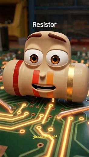 Talking Electronic Components 🤖 | LDR, Resistor & Capacitor Explained in Hindi | #shorts