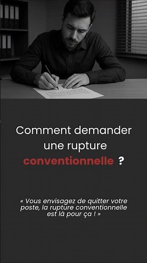 👉 Demander une rupture conventionnelle , pas si compliqué ! #démission #droitsdestravailleurs