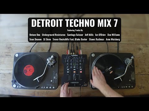 Detroit Techno Mix 7 | With Tracklist | Vinyl Mix