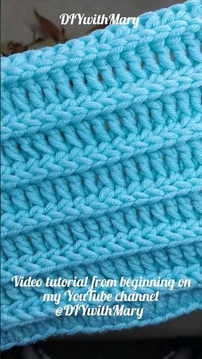 Crochet stitch:How to Crochet Stretchy Stitch Ribbing,step by step video tutorial #crochet #pattern