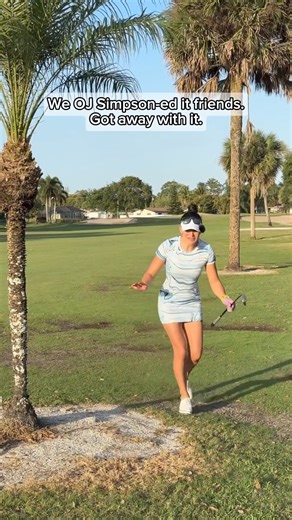 Have you ever missed a fairway so large you felt embarrassed? 🫣 Sometimes I get so scared of hooking the golf ball that I end up blocking it dead right 🤦‍♀️ SMH.Also… how lucky was that palm tree shot? It made it almost all the way to the green!⛳️: Palm Beach National#golfjokes #golfcourse #GolfSwing #golfgirls #golfbabes | Fit Golfer Girl