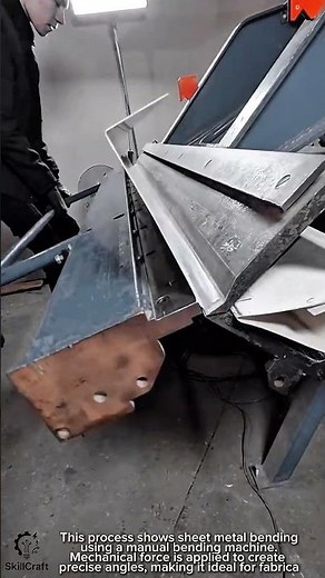 Sheet Metal Bending Work Tool Using Manual Bending Machine #worktool