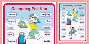Ages 5-7 Geometry Position Poster