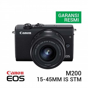 Canon EOS M200 Kit EF-M 15-45mm IS STM Black Harga Terbaik