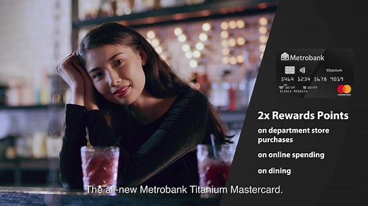 1M views · 303 reactions | Find yourself in your element with the new Metrobank Titanium Mastercard. Enjoy 2x Rewards Points on dining, department store, and online spend. PLUS exclusive perks and privileges all year round. APPLY for a Metrobank Titanium Mastercard now! Chat with Mia at FB messenger Mia of Metrobank Card Visit bit.ly/MCCtitanium | Metrobank Card | Facebook