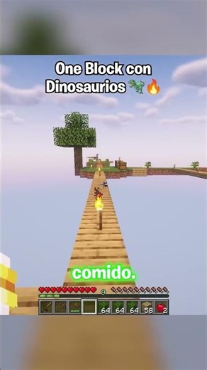 Minecraft One Block with Dinosaurs 💀🦖 | Part 31 #shorts #minecraft