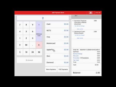 EPOS POS System - How To Process Multiple Payment Method At Check Out