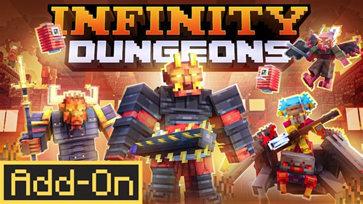 Infinity Dungeons Add-On by Pixell Studio | CHUNK - Minecraft Bedrock Marketplace Explorer
