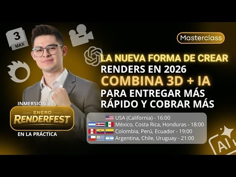 La nueva forma de crear RENDERS EN 2026: combina 3D + IA para entregar más rápido y cobrar más