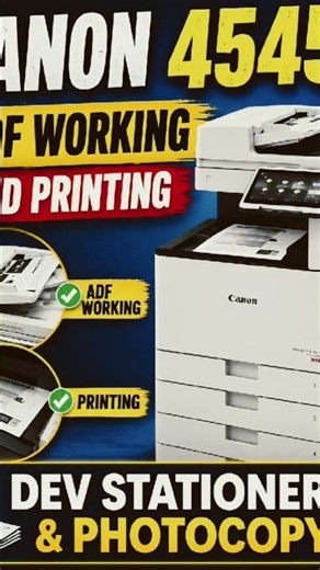 How to Use ADF in Canon ImageRUNNER 4545 | Canon 4545 Printing #shorts