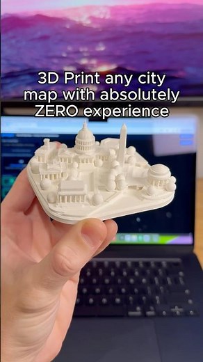 Turn any city into a 3D Printed map with zero experience #3dprinting #3dprint #3d #maps #city