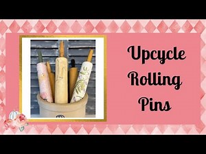 UP-CYCLED ROLLING PINS into Spring Home Decor using Thrift Store finds and a Mystery item Display