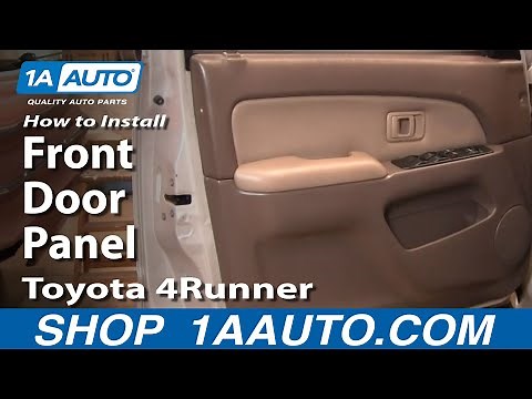 How To Remove Front Door Panel 96-02 Toyota 4Runner